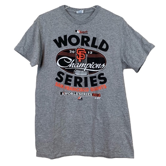 SF GIANTS 2012 WORLD SERIES CHAMPS Tee M - Picture 1 of 4